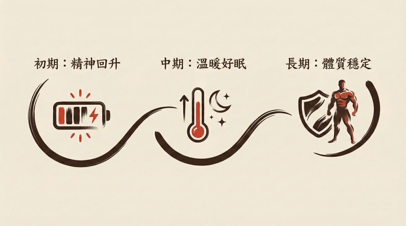 中醫調理氣血不足改善進程表：初期、中期與長期修復階段