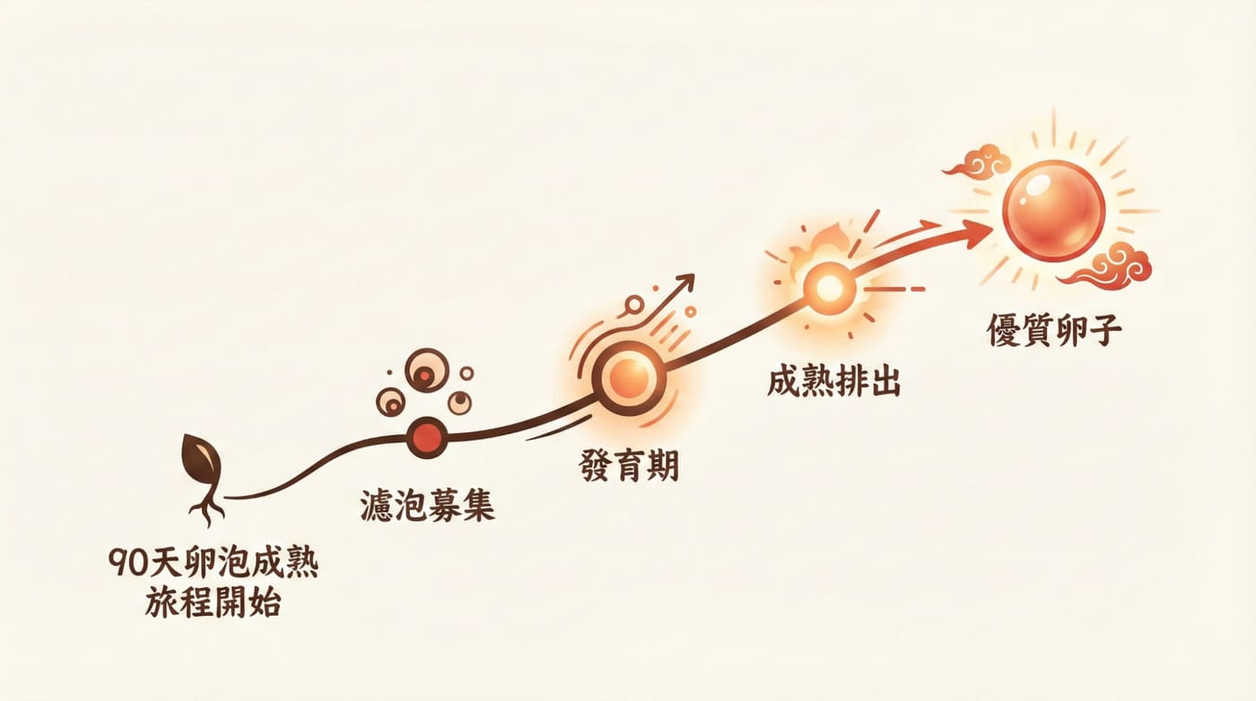 卵泡發育週期，中醫備孕黃金調理期 3 至 6 個月
