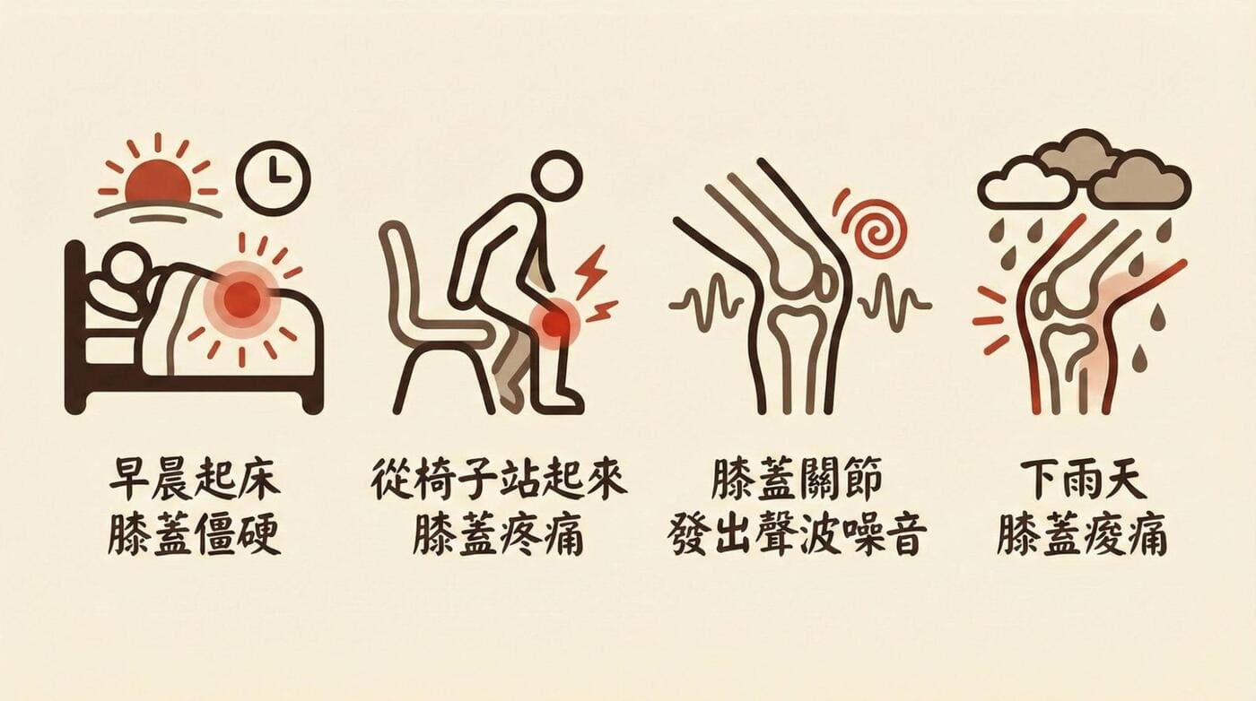 退化性關節炎四大常見初期症狀