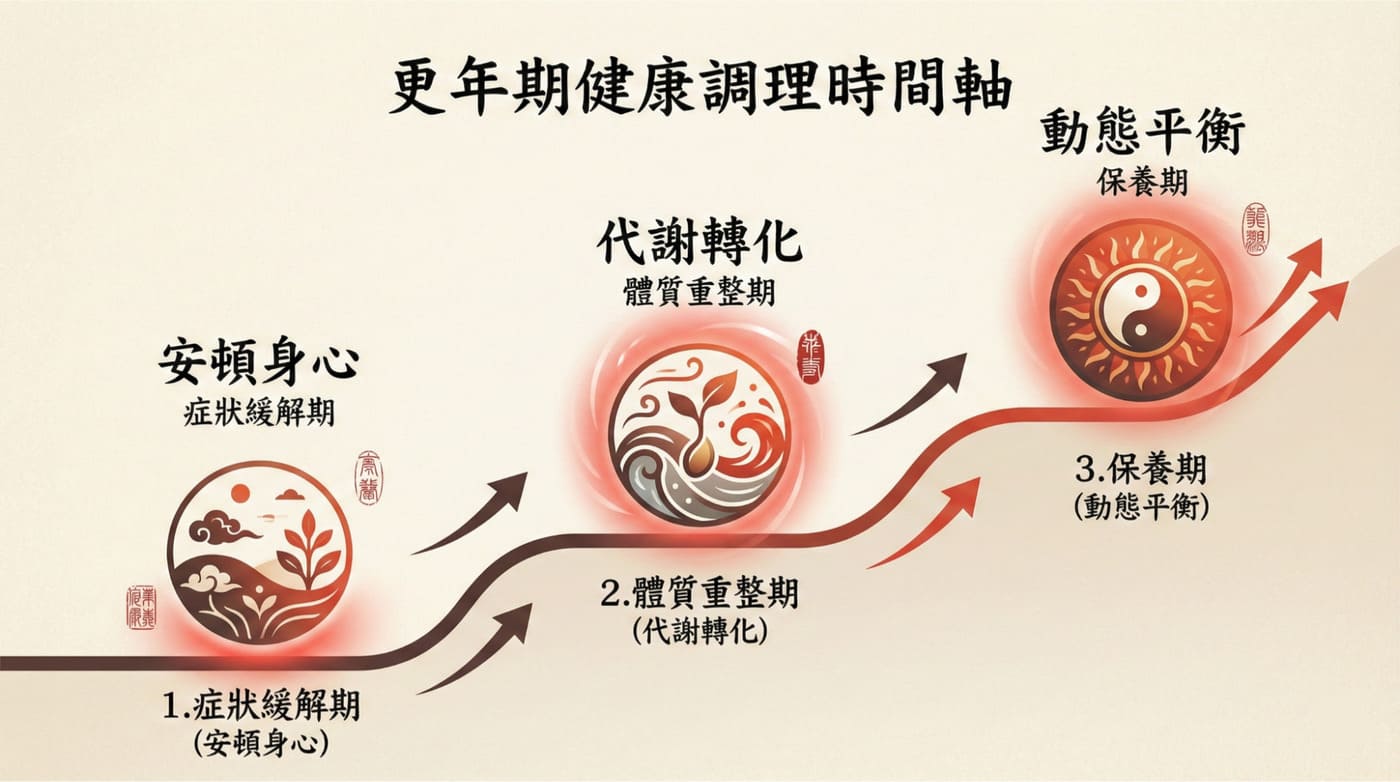 中醫治療更年期三階段療程時間表與目標